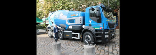 Oxygène, un camion toupie à très faible émission de CO2