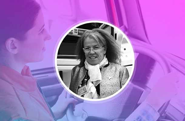 Huguette, routière et co-fondatrice de l'association 