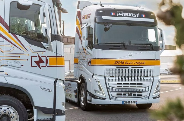 3 Volvo FH électriques pour le Groupe Prevost