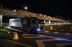Camions électriques&nbsp;: MAN teste le transport nocturne en montagne